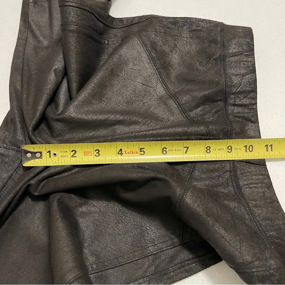 Free People Midnight Black Vegan Suede Pull On Skinny Legging Pants Small